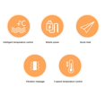 thumbnail image 3 of Heating Vibration Arm Brace Adjustable Elbow Pad Wrap Relaxation Heat Insulation Nylon Material, 3 of 7