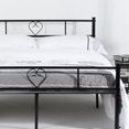 thumbnail image 2 of Homylin Double Size Metal Bed Frame Mattress Foundation with Cute Heart Design, 2 of 5