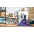 thumbnail image 2 of Ahgly Company Tapis d'Intérieur Lavable en Machine Carré Transitionnel Violet Améthyste Violet, 8 Pieds Carré, 2 of 7