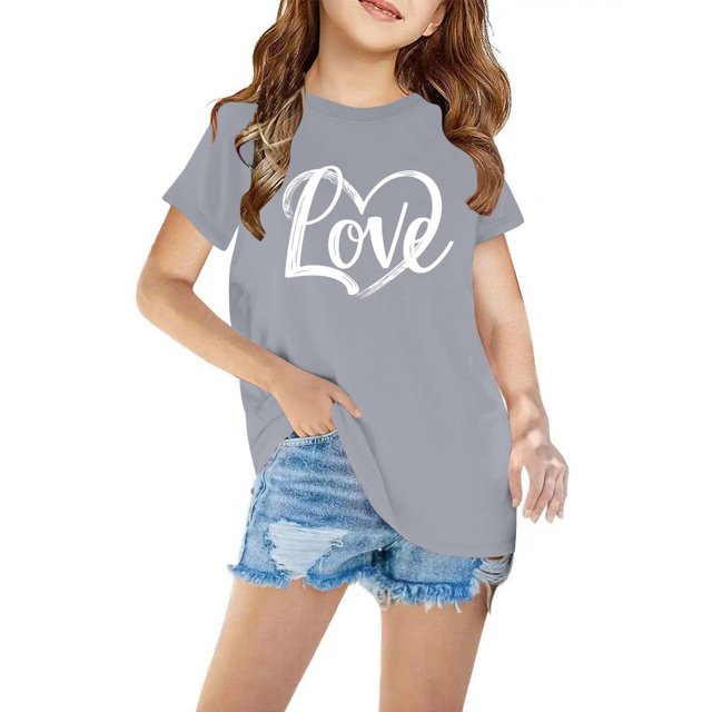 RXIRUCGD T-shirt Imprimé Halloween pour Enfants Garçons Filles Mode Mignon Col Rond Manches Courtes (Gris, Taille: 4 Ans)