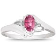 thumbnail image 1 of 5/8ct Oval Ruby & Diamond Ring 14K White Gold, 1 of 4