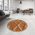 thumbnail image 4 of Ahgly Tapis Rectangulaire Orange Lavable en Machine, 7 Pieds x 10 Pieds, 4 of 7