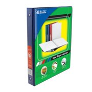 DDI 759447 Bazic 1" Blue 3-Ring View Binder with 2-Pockets Case of 12