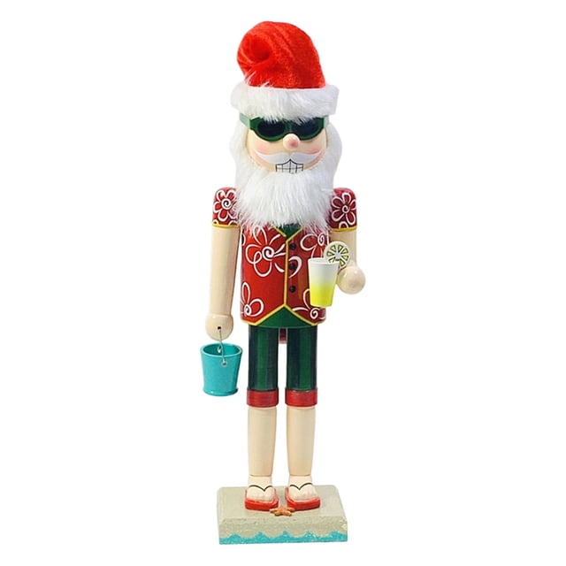 Abbracc Traditional Wood Nutcracker Figures Christmas Nutcrackers Decorations Nutcracker Red