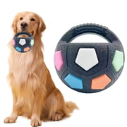 Vaidha Dog Calming Ball | Squeaky Rubber Football Toy for Dogs | Interactive Training & Water Play | Floating Outdoor Game Toy for Large & Small Breeds