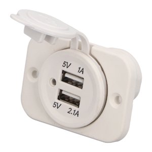 Adaptateur de chargeur de voiture, étanche double USB Chargeur de voiture DC12-24V pour les bateaux