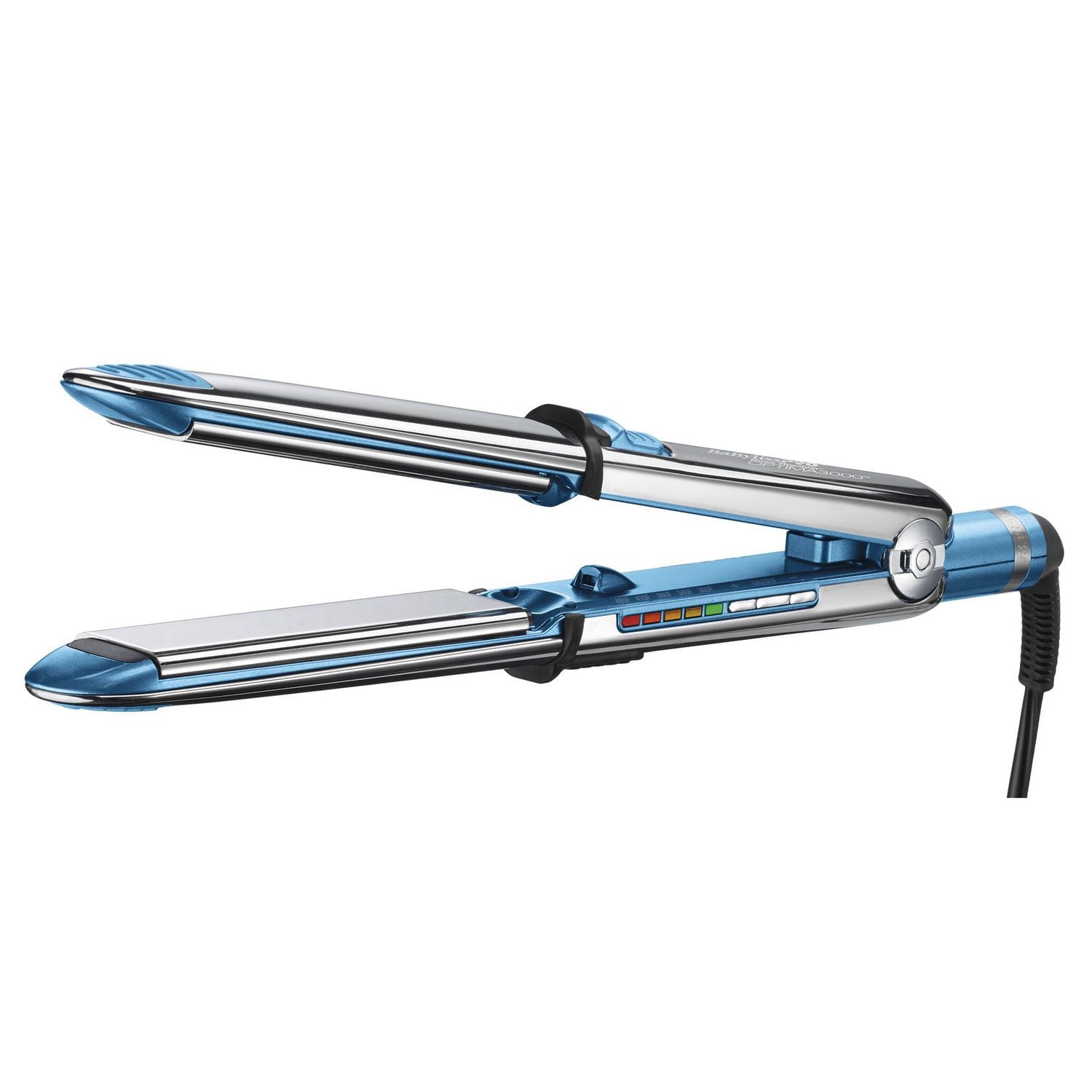 Fer plat professionnel BabylissPRO Optima3000, plaques titane 1¼ po, acier inoxydable, argent/bleu, 1 pièce