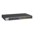 thumbnail image 1 of NETGEAR Smart GS728TP - V2 - Commutateur - L3 - Intelligent - 24 x 10/100/1000 (PoE+) + 4 x Gigabit SFP - Monté sur Rack - PoE+ (190 W), 1 of 2