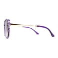 thumbnail image 5 of Womens Thin Oversize Cat Eye Butterfly 90s Designer Sunglasses Purple, 5 of 5