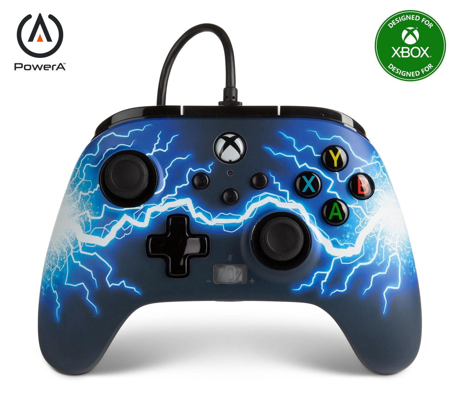 Manette câblée améliorée de PowerA pour Xbox Series X|S – Arc de foudre