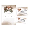 thumbnail image 1 of Inkdotpot Set Of 30Fox Baby Shower Invitations-Diaper Raffle Tickets And Baby Shower Book Request Cards Jungle Animals Invites Its A Boy Its A Girl, 1 of 7