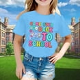 thumbnail image 2 of PMVFHDE T-Shirts Graphiques pour Filles, Manches Courtes, Col Rond, Lumineux et Confortable, Bleu Ciel, 12-13 Ans, 2 of 4