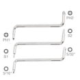 thumbnail image 4 of WorkPro Offset Screwdriver Set -3 Piece,Phillips,Square,Hex, 4 of 7