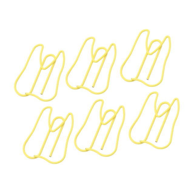 100PCS Paper Clips Memo Paperclip Cute Paperclip Metalware Steel Metallic Clamps