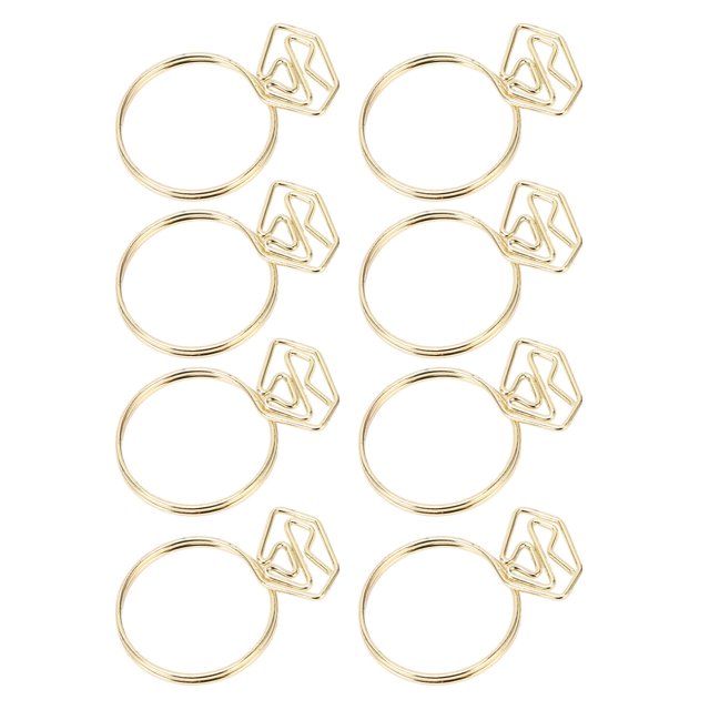 Binder Clips Paper Memo Clips 100Pcs Cute Paper Clips Push Pins Metal Paper Clamps For Office Stationery