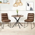 thumbnail image 2 of Homy Casa - Ensemble de 2 chaises d'appoint en similicuir, 2 of 11