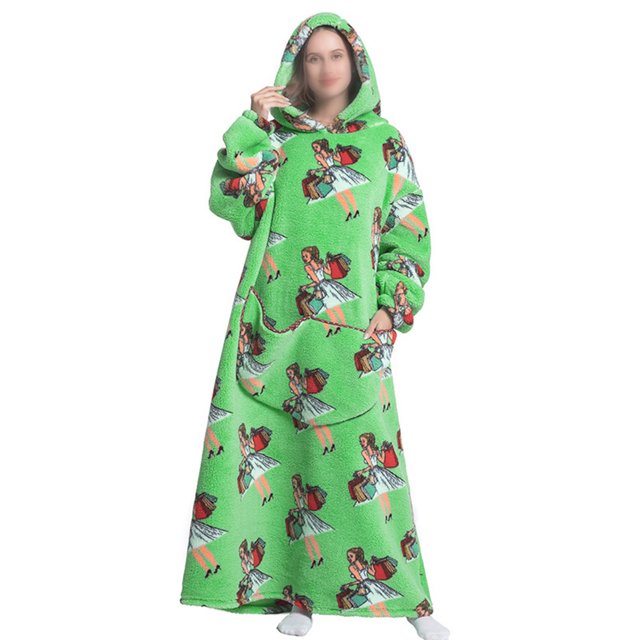 LUXUR Chemises de Nuit à Capuche pour Femmes, Robe de Nuit, Robe de Sommeil, Magasinage, Imprimé Queen