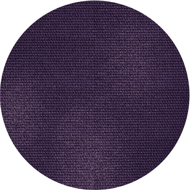 Ahgly Company Tapis Rond Lavable en Machine Intérieur Transitionnel Rebecca Violet, 7 Pieds Rond