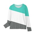 thumbnail image 4 of RXIRUCGD Chemises à Manches Longues pour Filles, Col Rond Mignon, Blouses Décontractées Élégantes, Vert, Taille : 4 Ans, 4 of 6