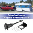 thumbnail image 2 of Unique Bargains 4 Pin to 7 Pin Trailer 4  Wire Plug Hitch Light Trailer Wiring Harness Extender Reverse Plug with Mounting Bracket, 2 of 8