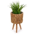 thumbnail image 3 of Truu Design Decorative Hyacinth Planter Set with Wooden Legs, 3 of 7