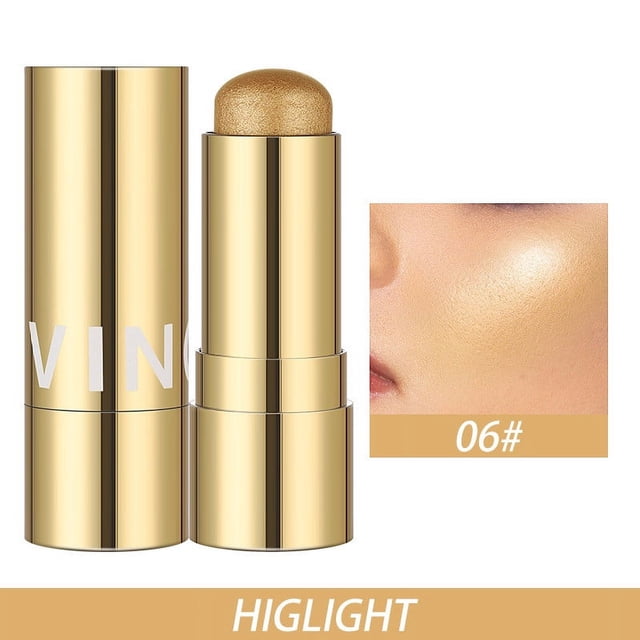 Heliisoer 3 In 1 Multi Stick Blush For Cheeks & Lip Tint & Eyeshadow Makeup,SCream Blush Stick + Highlighter Stick + Bronzer / Complete Face Make Up
