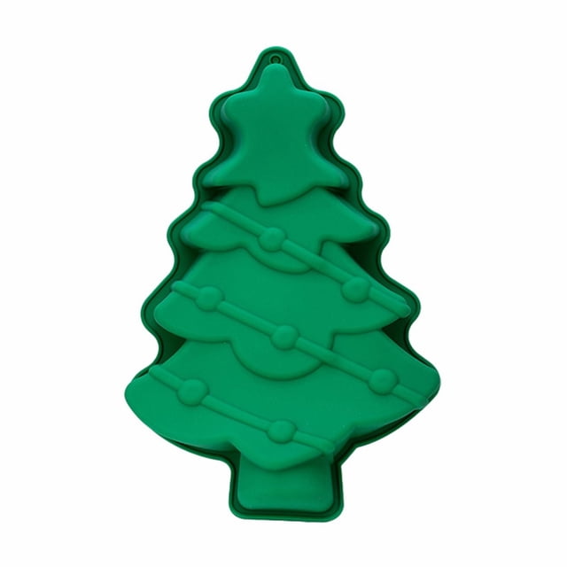 MVRLSH Popsicles Molds Christmas Tree Santa Snowman Silicone Silicone Baking Set For Christmas New Year Candy Cake Christmas Silicone Snow Christmas Cookie Candy