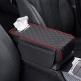 thumbnail image 2 of Leather Center Console Armrest Cover with Storage Pocket and Tissue Holder for Cars Trucks SUVs, 2 of 3