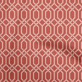 thumbnail image 1 of oneOone Silk Tabby Red Fabric Geometrical Craft Projects Decor Fabric Printed By The Yard 42 Inch Wide, 1 of 4
