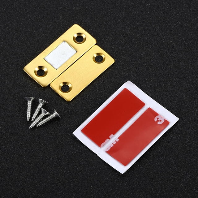 Luckyn Hole-free Invisible Magnet Door Suction Cabinet Strong Magnetic Attractor Gold