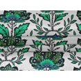 thumbnail image 5 of oneOone Velvet Dark Green Fabric Leaves & Clover Craft Projects Decor Fabric Printed By The Yard 58 Inch Wide-Z2, 5 of 5