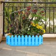 thumbnail image 2 of Raindrops 2 Pcs Pot de Fleurs pour Rambarde Boîte de Jardin Plastique Bleu pour Usage Extérieur, 2 of 8