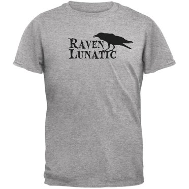 Halloween Raven Lunatic Heather Grey Youth T-Shirt