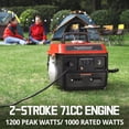 thumbnail image 3 of PowerSmart Génératrice Portable 1200 W, Génératrice à Onduleur à Essence, Usage Extérieur/camping, 3 of 6