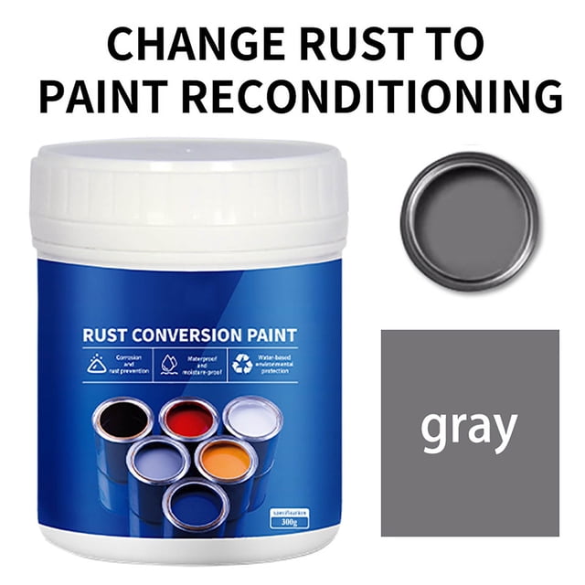 Sales Today Clearance! Weather-Proof Rust Converter Paint for Metal, Water-Based Metal Rust Treatment, Anti-Rust Paint for Steel, Tiles, and Metal Surfaces, 300g Rust Removal Spray