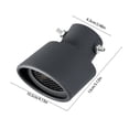 thumbnail image 3 of Kyusrd Car Accessories Tools and Decoration Deals!Car Modified Exhaust Pipe Outlet Stainless Steel Exhaust Pipe Modified Tailpipe Cover Decoration Tailpipe Exhaust Cover, 3 of 6