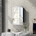 thumbnail image 2 of Gymax 20 x30 Inch Bathroom Mirror Cabinet w/ Aluminum Frame Adjustable Shelves, 2 of 10