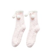 FhsagQ Socks Womens Socks with Robe Women's Winter Warm Fuzzy Socks Slipper Socks Women's Soft Fuzzy Sleeping Socks Fuzzy Slipper Socks Womens Socks Crotchless Xs Women Socks Cosplay Black A