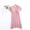 Pink, variant on Sentmoon Maternity Dress Summer Oversized Short Sleeve Nursing Dresses for Women V Neck Solid Color Loose Breathable Long Dress Stylish for Holiday Gatherings L