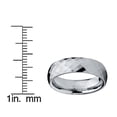 thumbnail image 4 of Men's 6MM Multi-faceted Tungsten Carbide Wedding Band Ring, 4 of 4