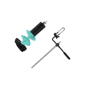 Youkk Tarière à Glace avec Tige d'Extension Nylon 8 Accessoires pour Flotteurs à Glace Tarière Pouces Pêche Pêche Glace Bleu