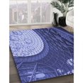 thumbnail image 3 of Ahgly Company Tapis d'Intérieur Lavable en Machine Carré Transitionnel Bleu Ciel, 8 Pieds Carré, 3 of 7