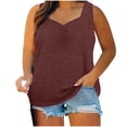 thumbnail image 1 of Birdeem Camisole pour Femmes Mode pour Femmes Couleur Unie Sans Manches à Col en V Camisole, 1 of 12