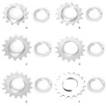 thumbnail image 3 of Fixed Gear Mountain Bike Wheel Mountain Bike Cogs MTB Bicycle Sprocket Lock Rings Maintenance Cycling Crankset Accessories Replacing Parts 13T, 3 of 9