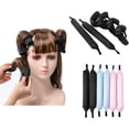 thumbnail image 3 of 6PCS Lazy Hair Curler Set with Button Foam Rollers Big Wavy Curling Tube Foam Hair Curling Tool, 3 of 5