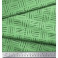 thumbnail image 2 of Soimoi Green Moss Georgette Fabric Geometric & Arrow African Fabric Prints By Yard 42 Inch Wide, 2 of 3