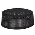 thumbnail image 1 of Polyester Mixed Cotton Cloth Muslim Prayer Hat Islam Man Embroidery Hat(Black 59cm), 1 of 8