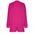 thumbnail image 4 of Bowake Womens 2 Piece Fall Outfits Sweatsuits Oversized Pullover Sweatsuit and Drawstring Shorts Lounge Sets Tracksuit, 4 of 6