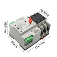 thumbnail image 3 of Riwcyla Compact Automatic Transfer Switch Electrical Selector Switches Dual Power Switch Solar Power Rail Type Household Power Transfer Switch, 3 of 6