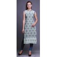thumbnail image 2 of Bimba Tuniques Droites pour Femmes Imprimées Sans Manches Kurti Décontractée Robe Grande, 2 of 5